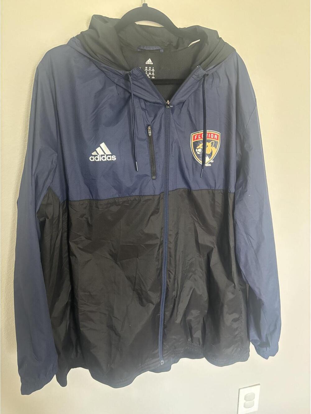 Adidas Florida Panthers 4XL Windbreaker Jacket